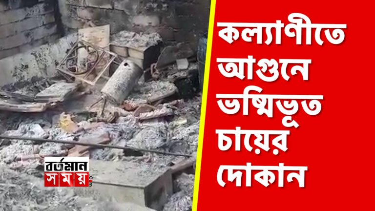 গয়েশপুরে চায়ের দোকানে আগুন