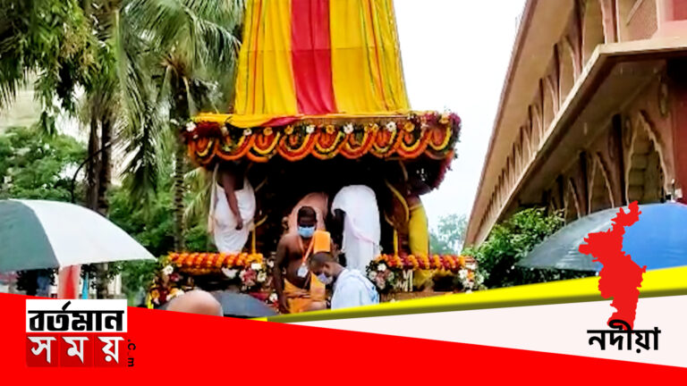 ইসকন মায়াপুরে পালিত হল উল্টোরথ যাত্রা ।