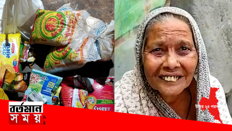 গৌরীপুরের ঠাকুমার পাশে প্রয়াসের যুবশক্তি।