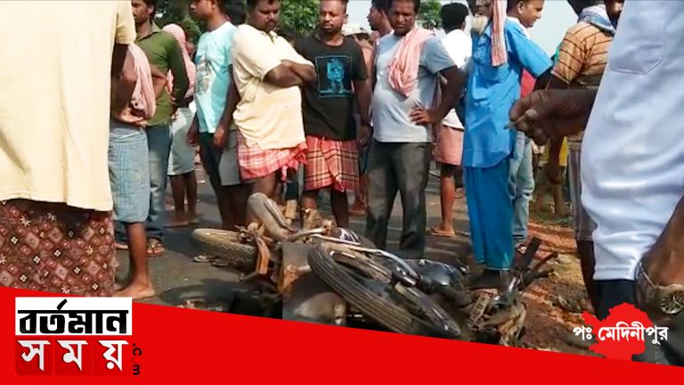 গড়বেতায় সাতসকালে গতির বলি দুই বাইক আরোহী,আশঙ্খাজনক ১।