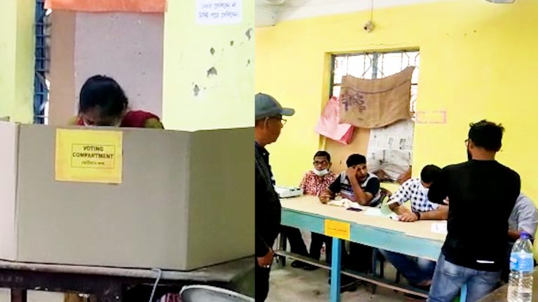 আজ ত্রিপুরায় ৪টি কেন্দ্রে উপনির্বাচন। কড়া নিরাপত্তায় চলছে ভোটগ্রহণ।