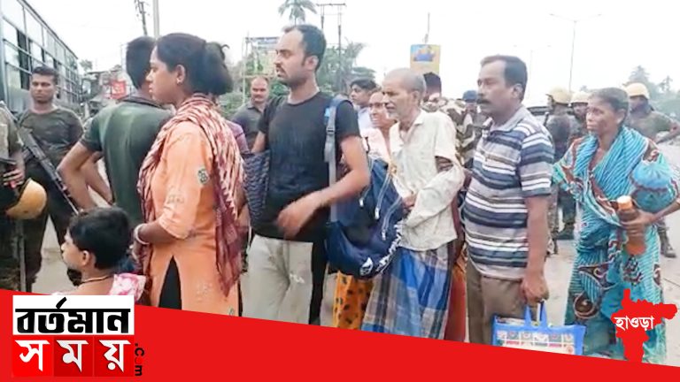 হাওড়া পাঁচলা বিক্ষোভকারীদের অশান্তির জেরে ঘর ছাড়া গ্রামবাসী