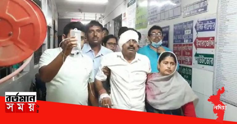 তেহট্টে গুলিবিদ্ধ প্রাক্তন পঞ্চায়েত সদস্য।