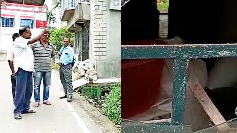 মধ্যরাতে একদল দুষ্কৃতীদের তান্ডব