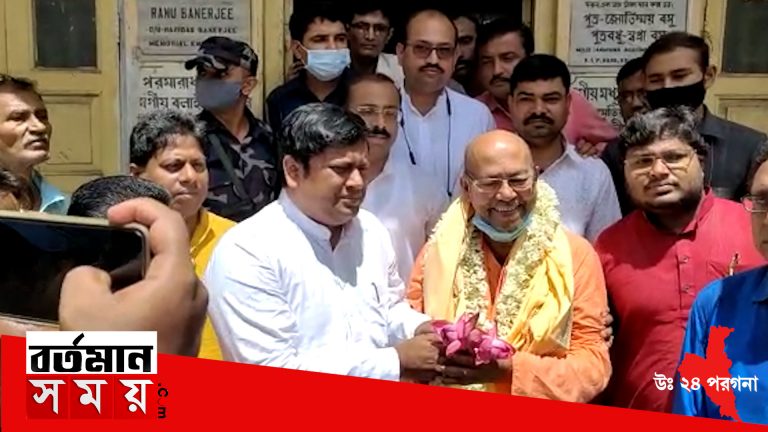 গুরুপূর্ণিমা উপলক্ষে দক্ষিণেশ্বর আদ্যাপীঠ মন্দিরে বিজেপি রাজ্য সভাপতি সুকান্ত মজুমদার