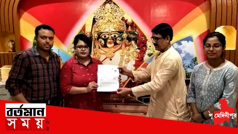 তমলুকের দেবী বর্গভীমা মন্দিরে চালু হল আনন্দময় স্বাস্থ্যবিধি সম্মত ভোগ ।