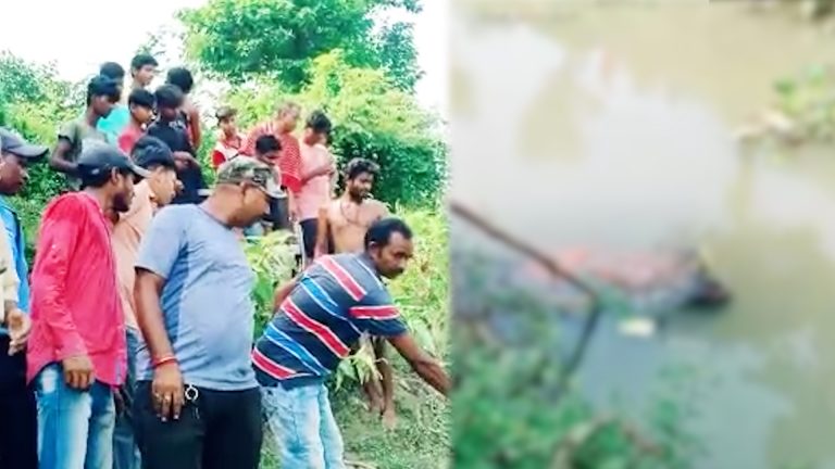 মালদায় হাই ড্রেনে থেকে এক বৃদ্ধার মৃতদেহ উদ্ধার।