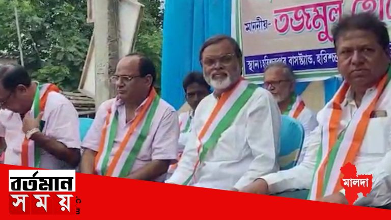 রাজ্যের মন্ত্রী তাজমুল হোসেনকে সম্বর্ধনা দিলেন ব্যবসায়ীরা,