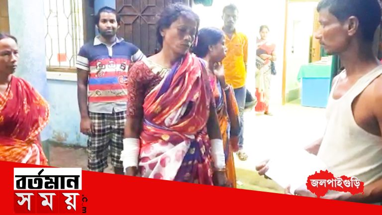 মদ্যপান নিয়ে স্বামী স্ত্রীর মধ্যে বচসা, স্ত্রীর হাতে দা দিয়ে কোপ স্বামীর