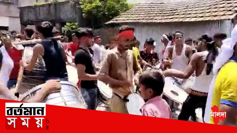 কলিগ্রামে শুরু সুপ্রাচীন মহরম,খাটুলির দিনে পুলিশ নিরাপত্তায় চললো মিছিল