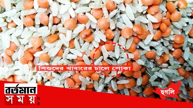 হুগলিতে অঙ্গনওয়াড়ি কেন্দ্রে শিশুদের নিন্মমানের খাবার খাওয়ানোর অভিযোগ