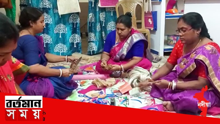 পরিবেশ বান্ধব পাটের রাখী বানিয়ে তাক লাগালো নদিয়ার স্বয়ম্ভর গোষ্ঠীর মহিলারা।