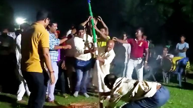 খুঁটি পুজোর মধ্যে দিয়ে হয়ে গেলো শুভ সূচনা