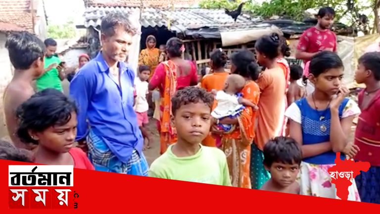 বিবাহ বহির্ভুত সম্পর্কের অভিযোগে রাস্তার পোস্টে বেঁধে মারধর এক মহিলা ও এক ব্যক্তিকে।