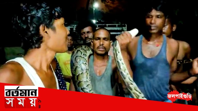 পাইথনকে কাঁধে তুলে উল্লাস!কামড়ে আহত ২