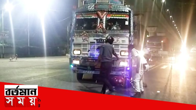 লরি ও বাইকের মুখোমুখি সংঘর্ষ,আহত ২