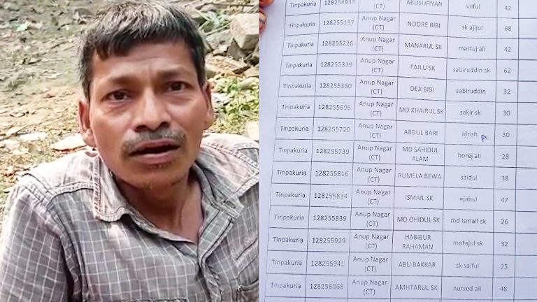 ঘরের লিস্টে নাম রয়েছে খুদ তৃণমূল মেম্বারের