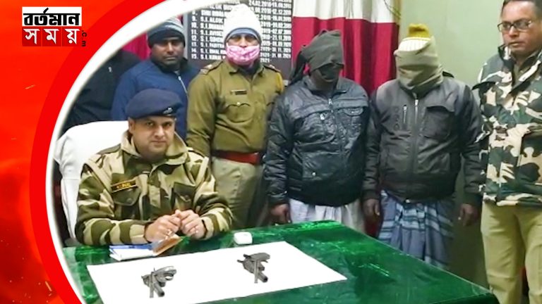 আগ্নেয়াস্ত্রসহ দুই দুষ্কৃতিকে গ্রেফতার করলো মালদার ভূতনি থানার পুলিশ।