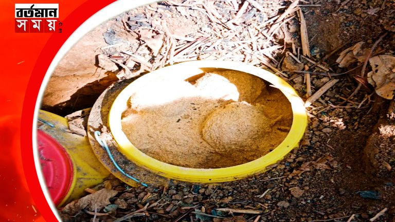 ফের মাড়গ্রামে উদ্ধার প্রায় ৪০ টি তাজা বোমা।