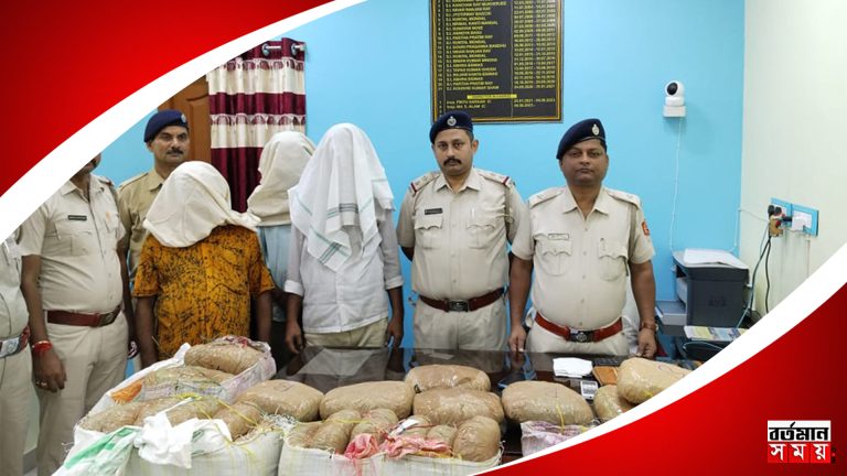 বড়সড় সাফল্য কৃষ্ণনগর পুলিশ জেলার, ১৫০ কেজি গাঁজা সহ গ্রেফতার ৩