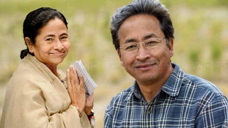 মমতার ‘জল ধরো জল ভরো’ প্রকল্পের প্রশংসা সোনম ওয়াংচুকের।