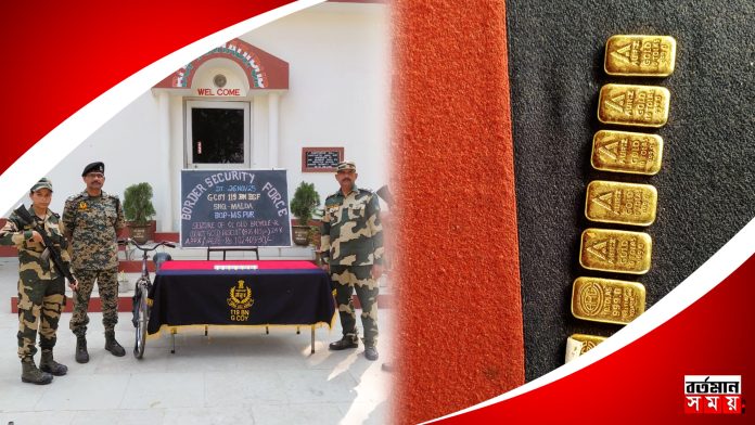 বাংলাদেশ থেকে সাইকেলের টায়ারের ভেতরে সোনা পাচার